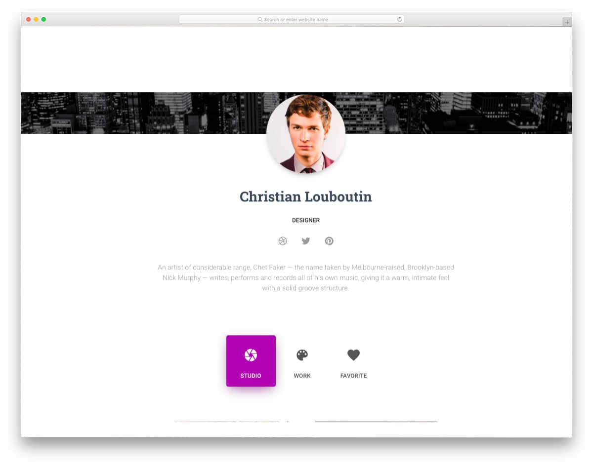 Detail Bootstrap User Profile Template Free Download Nomer 8