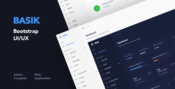Detail Bootstrap Web Application Template Nomer 2
