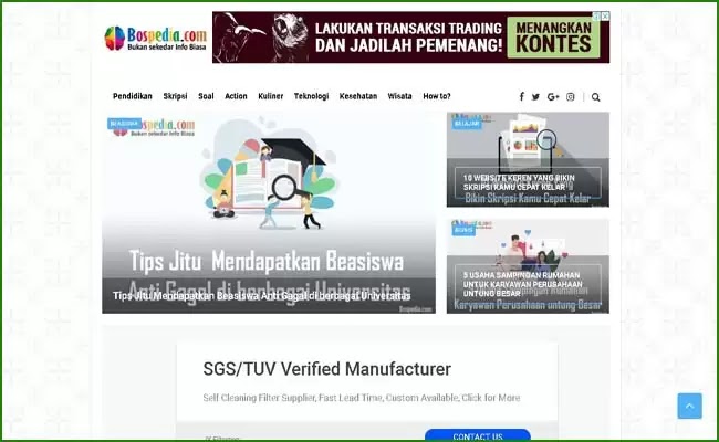 Detail Bospedia Template Blogger Nomer 28