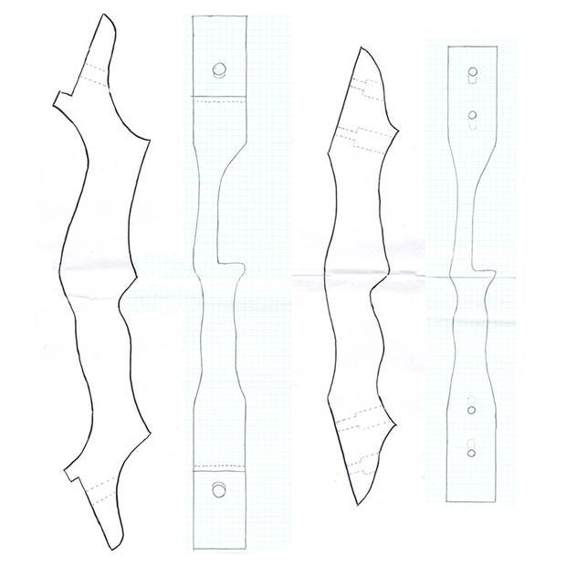 Detail Bow Riser Template Nomer 2