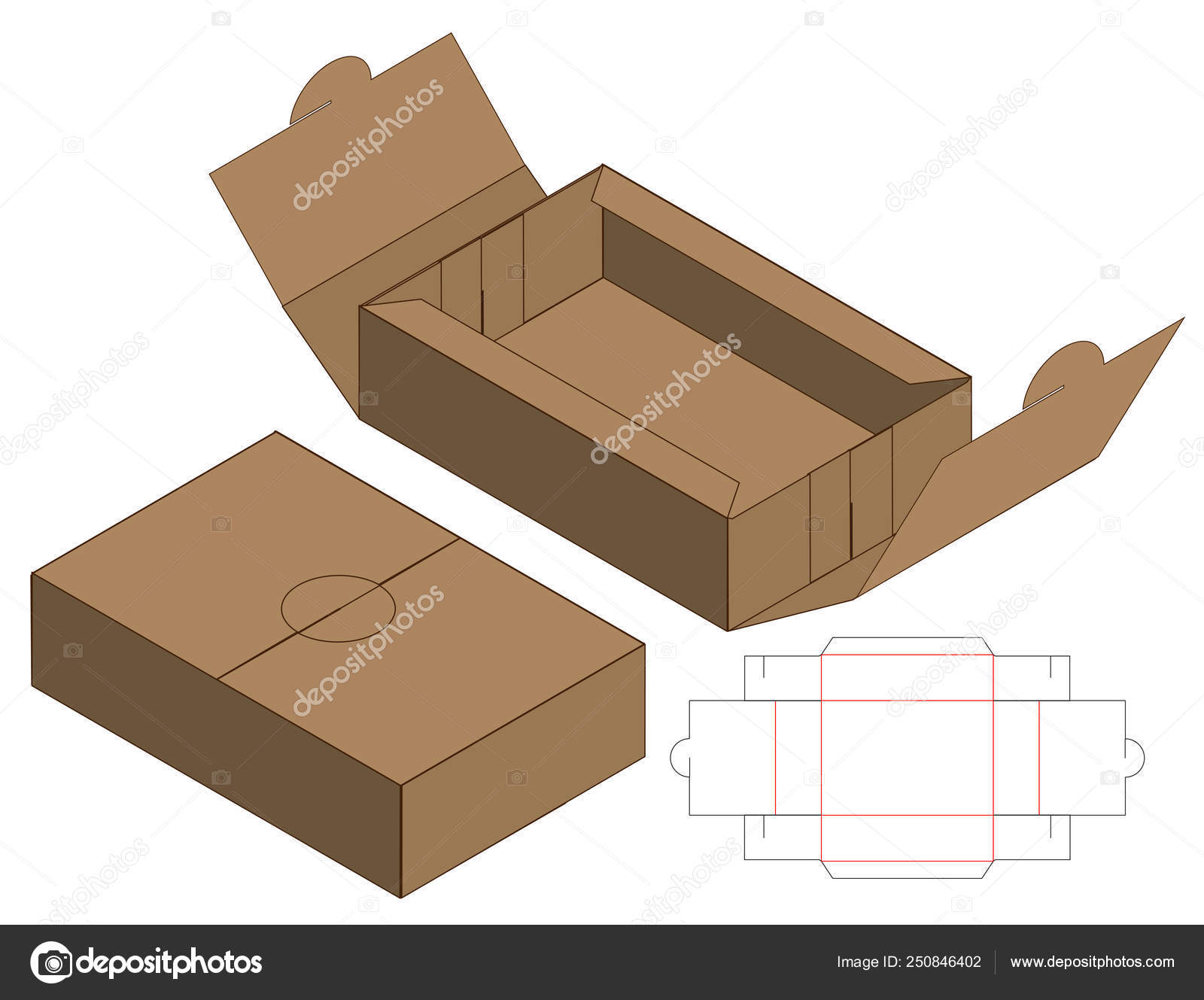 Detail Box Die Cut Template Nomer 19