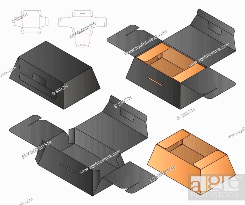 Detail Box Die Cut Template Nomer 34