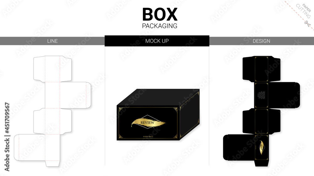 Detail Box Die Cut Template Nomer 52