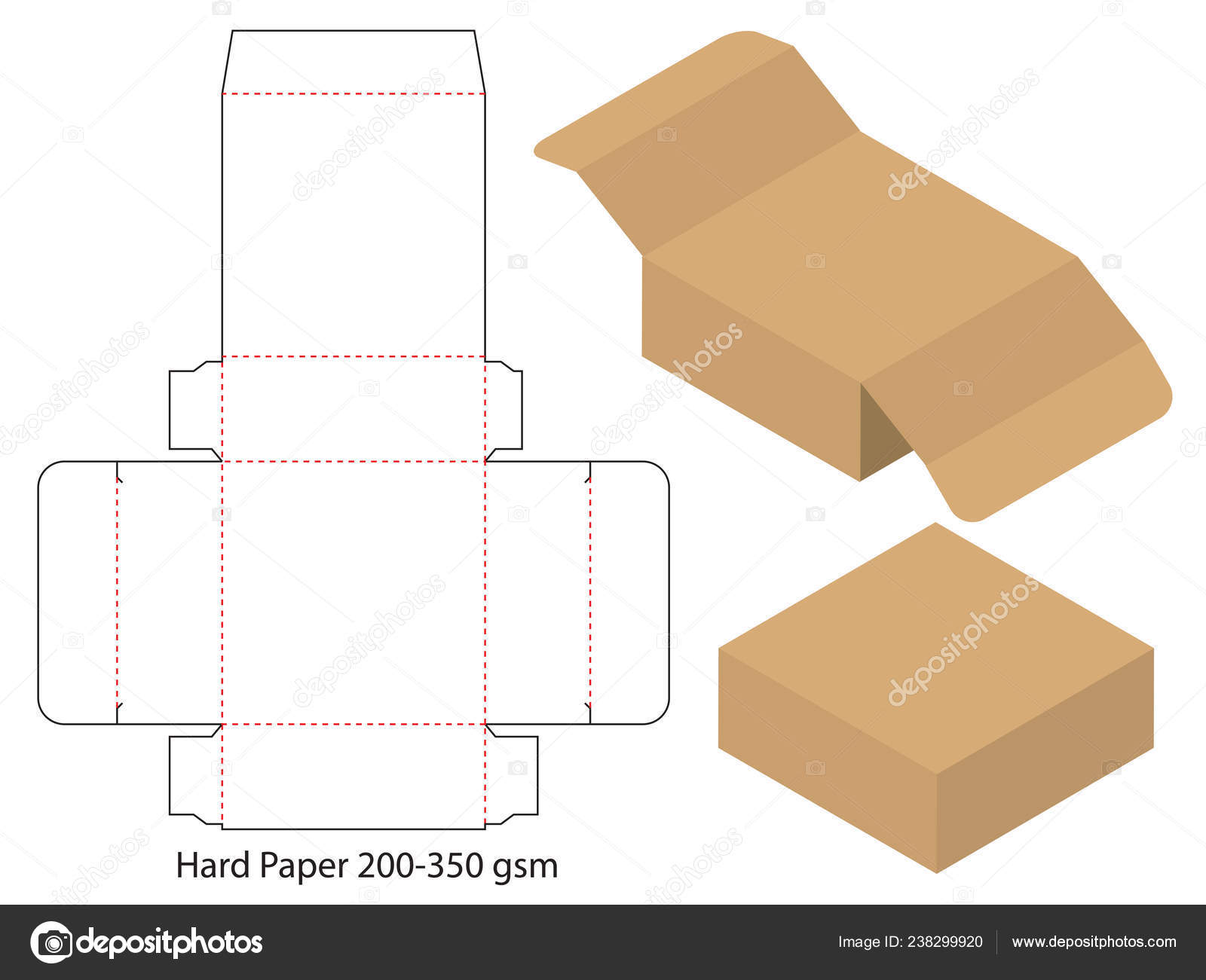 Detail Box Die Cut Template Nomer 7