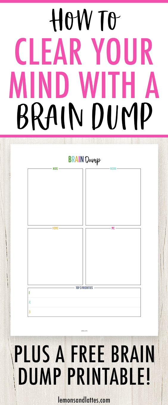 Detail Brain Dump Template Nomer 13