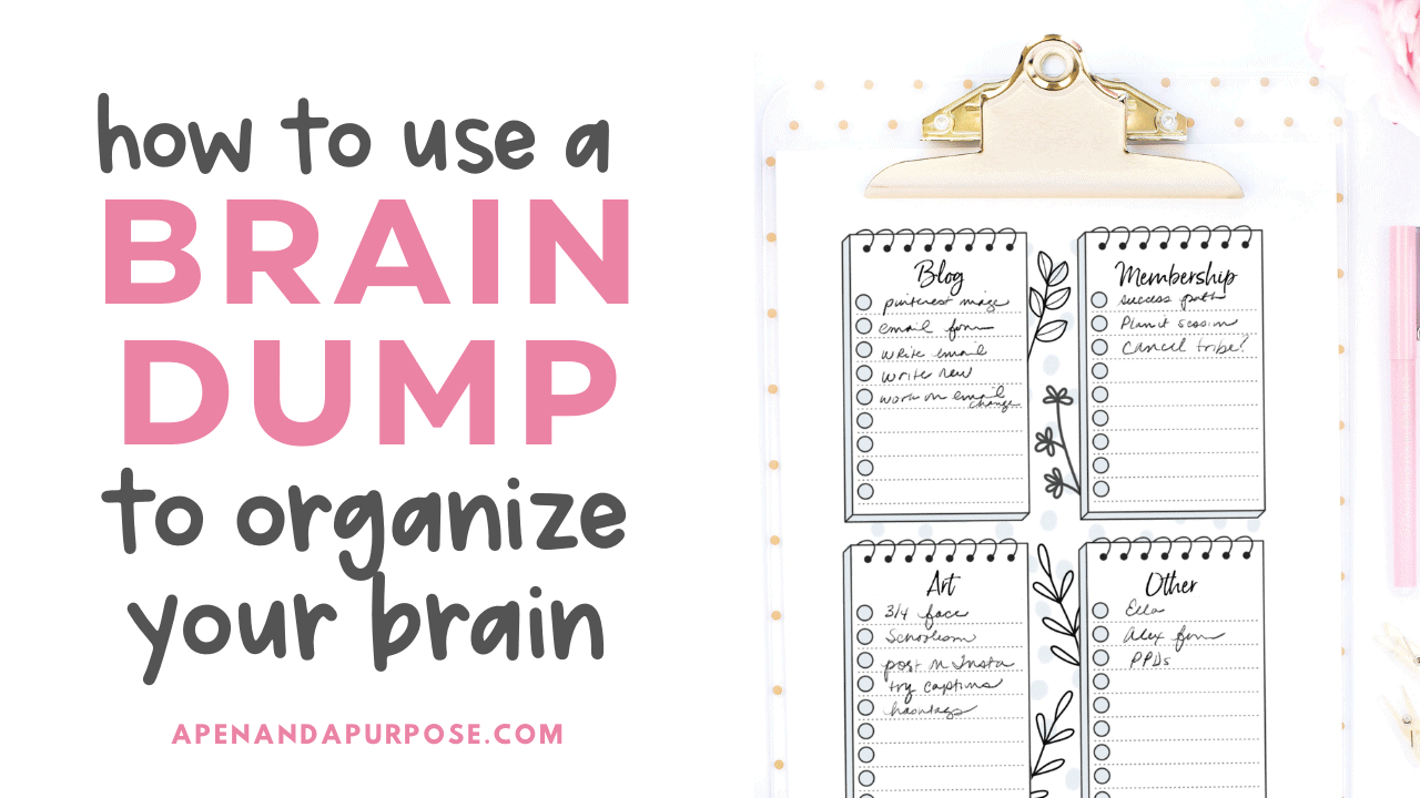 Detail Brain Dump Template Nomer 18