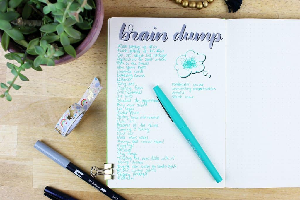 Detail Brain Dump Template Nomer 49