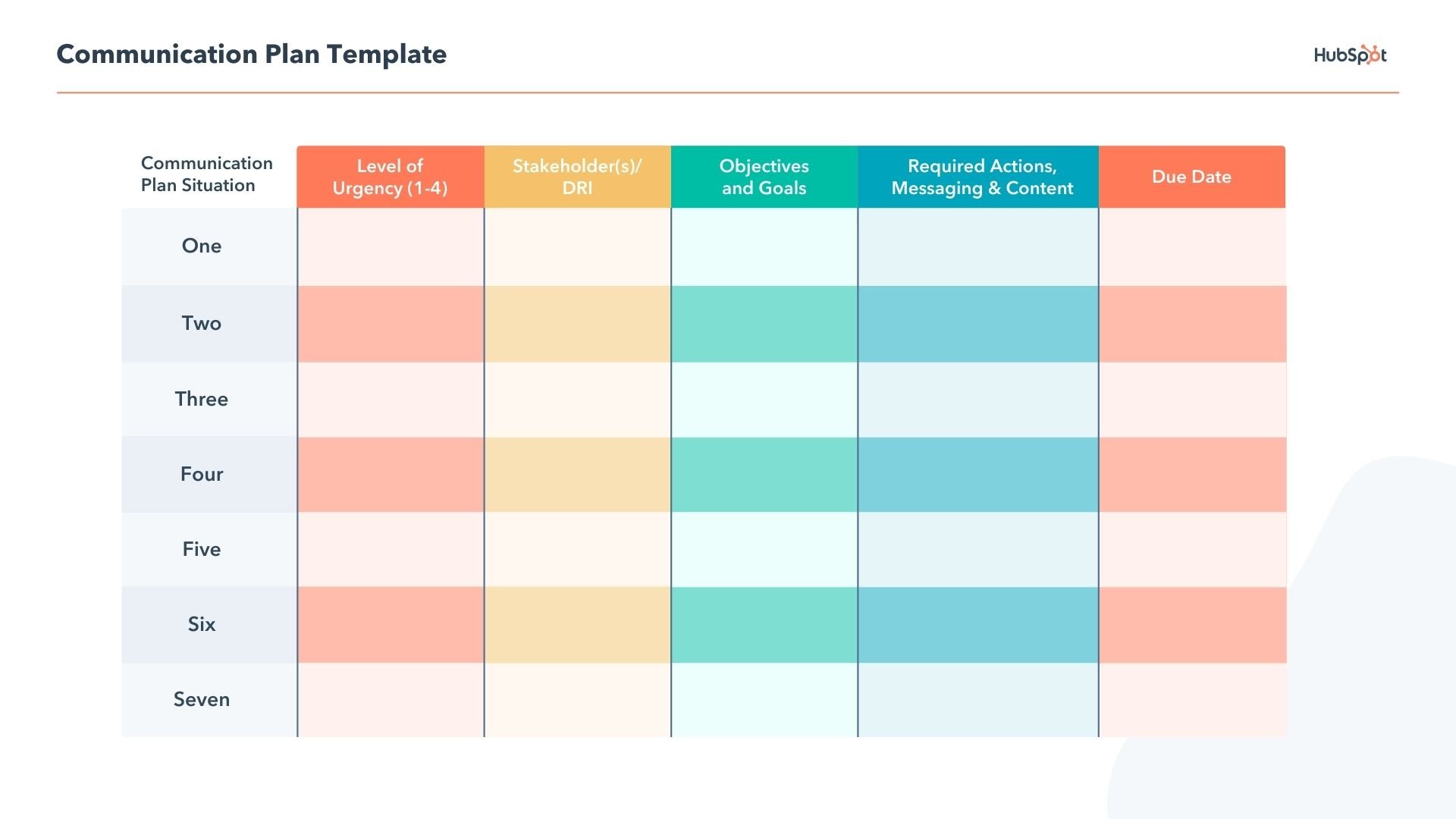 Detail Brand Communication Plan Template Nomer 15