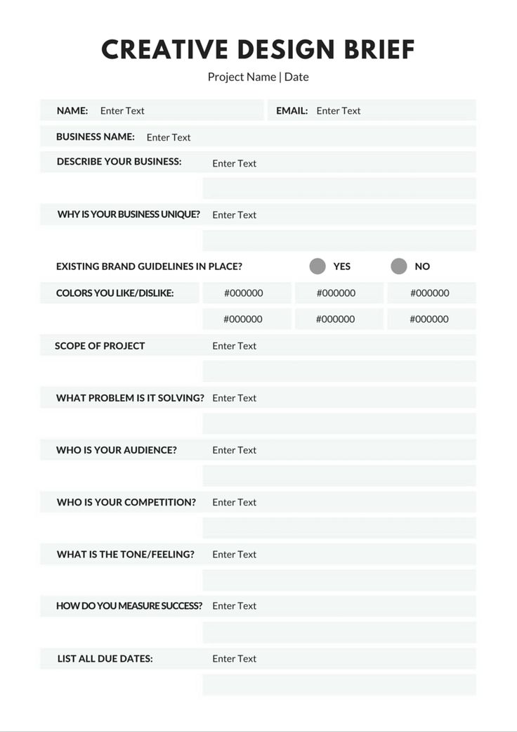 Detail Brand Design Brief Template Nomer 41