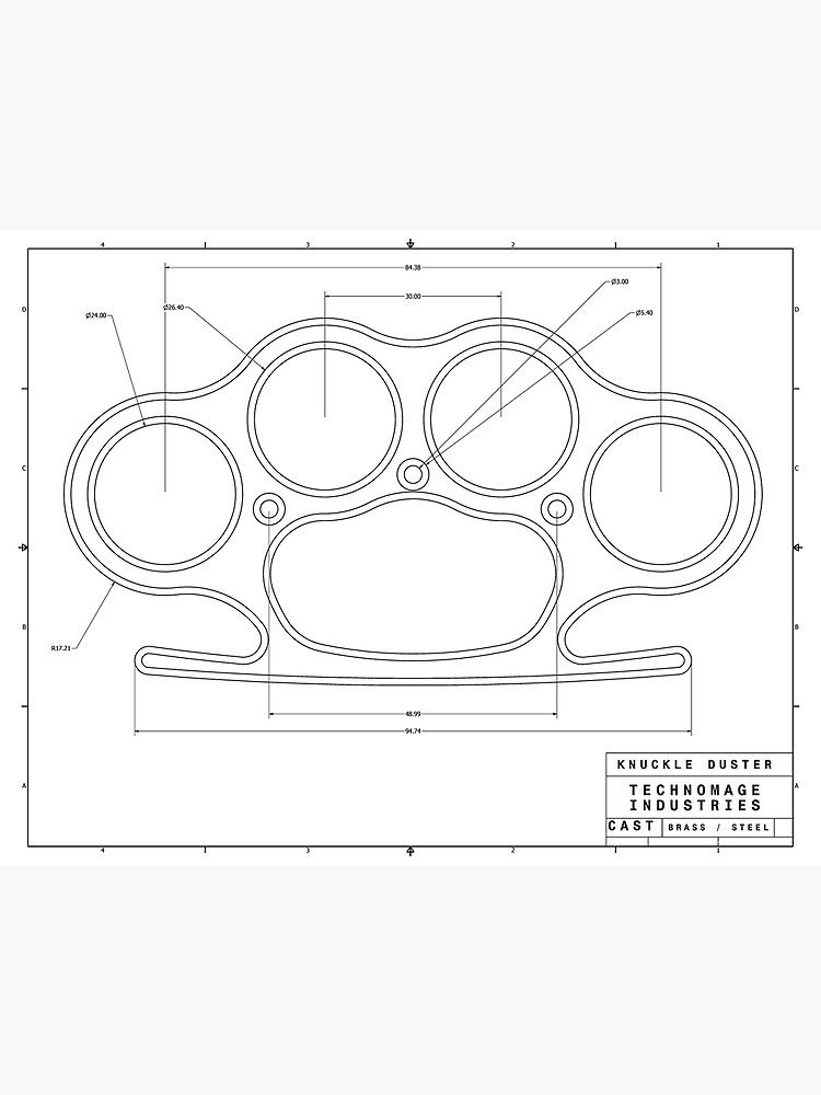 Detail Brass Knuckles Template Nomer 28