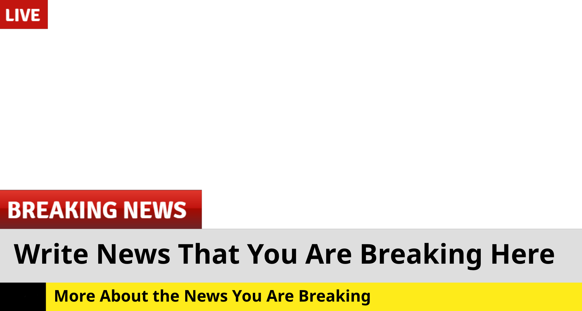 Breaking News Meme Template - KibrisPDR