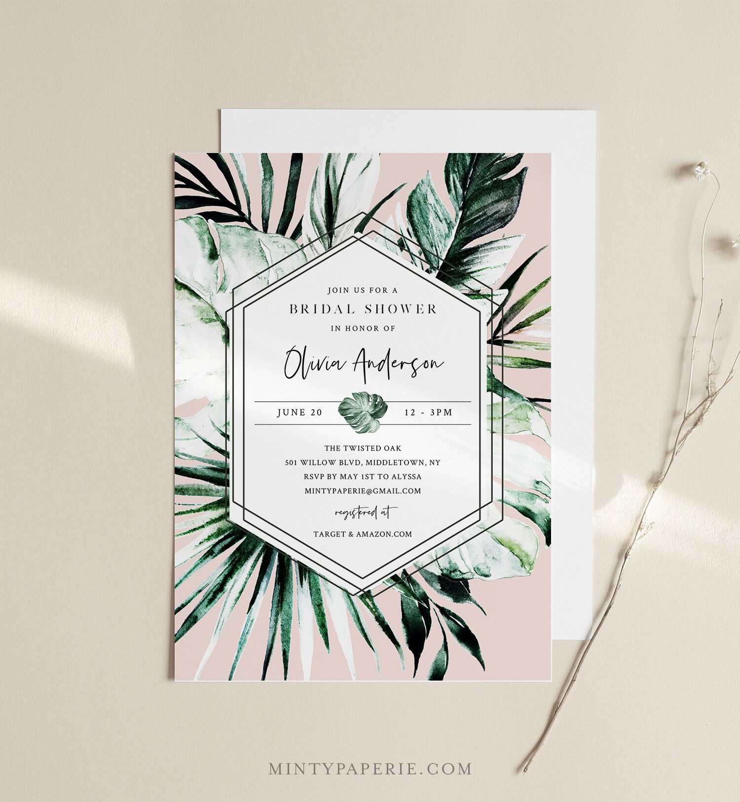 Detail Bridal Shower Template Download Nomer 21