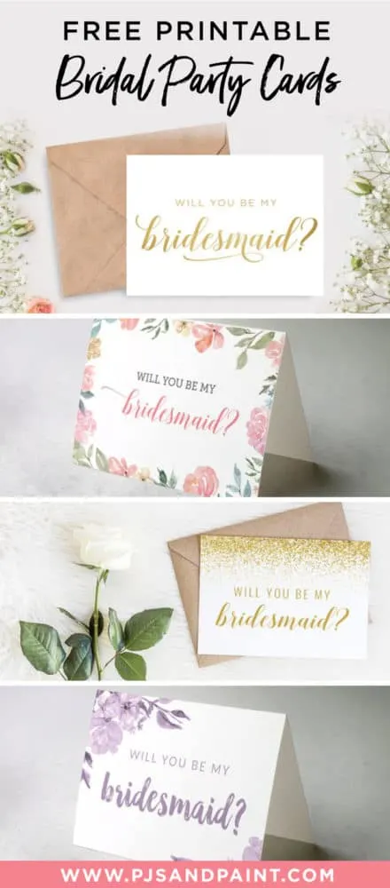 Detail Bridesmaid Card Template Nomer 13