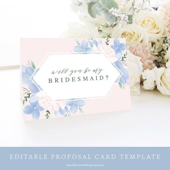 Detail Bridesmaid Card Template Nomer 19