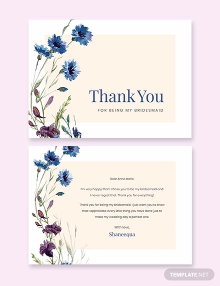 Detail Bridesmaid Card Template Nomer 22