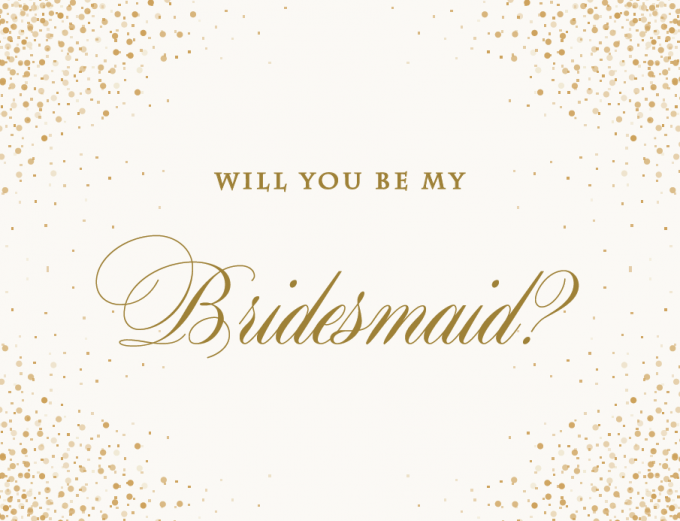 Detail Bridesmaid Card Template Nomer 40