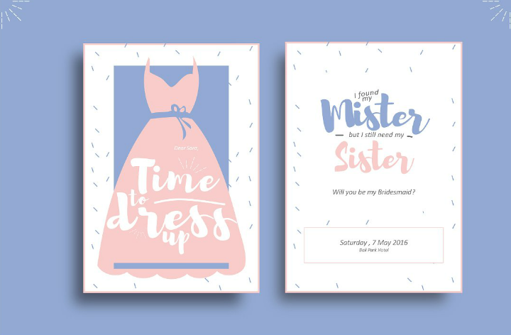 Detail Bridesmaid Card Template Nomer 41