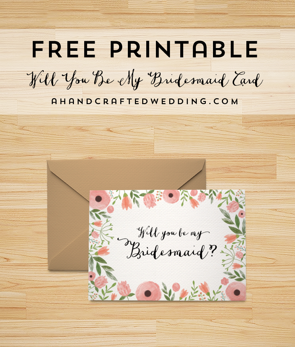 Detail Bridesmaid Card Template Nomer 5