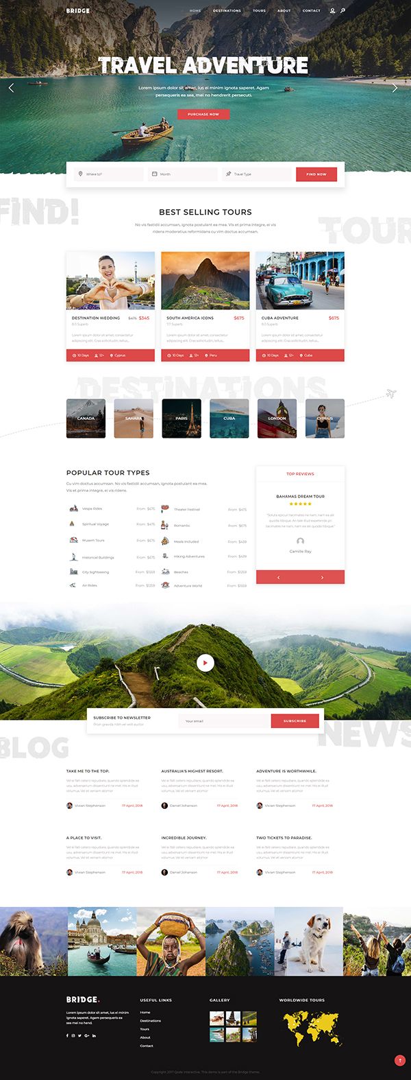 Detail Bridge Template Wordpress Nomer 23