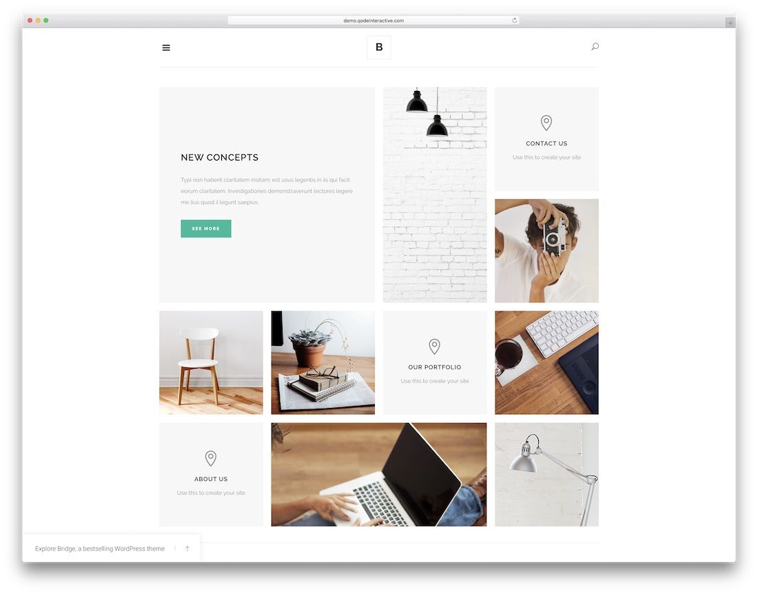 Detail Bridge Template Wordpress Nomer 47