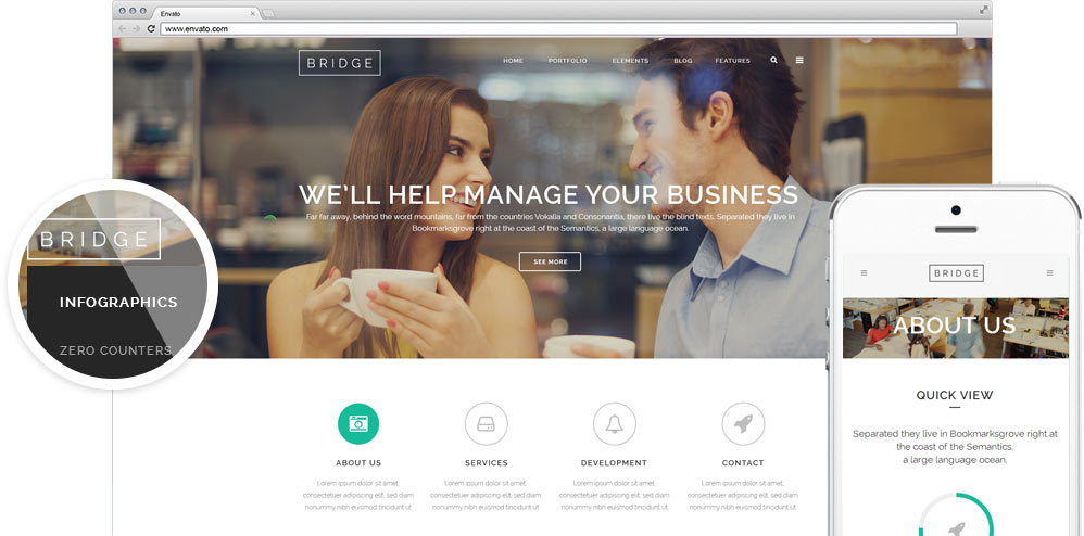 Detail Bridge Template Wordpress Nomer 8