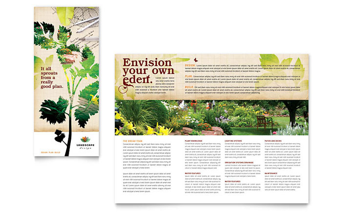 Detail Brochure Template Landscape Nomer 17