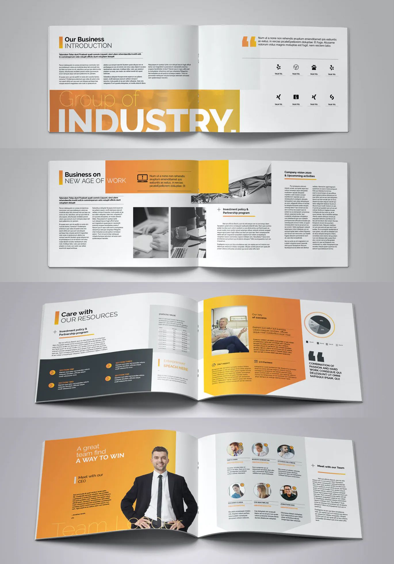 Detail Brochure Template Landscape Nomer 4