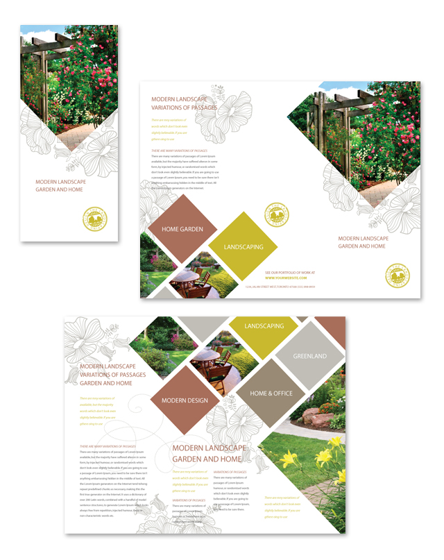 Detail Brochure Template Landscape Nomer 32