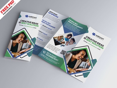 Detail Brochure Template Psd Tri Fold Nomer 23