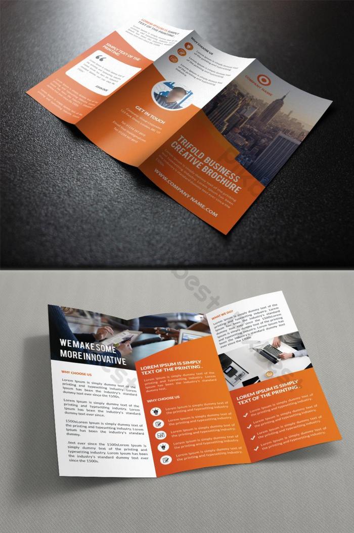 Detail Brochure Template Psd Tri Fold Nomer 35