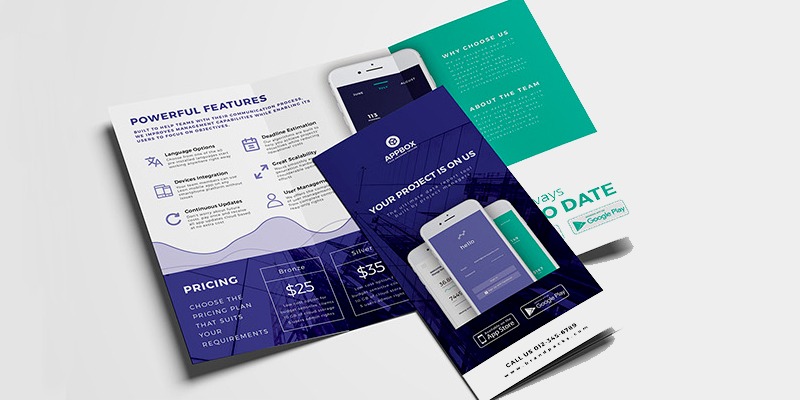 Detail Brochure Template Psd Tri Fold Nomer 42