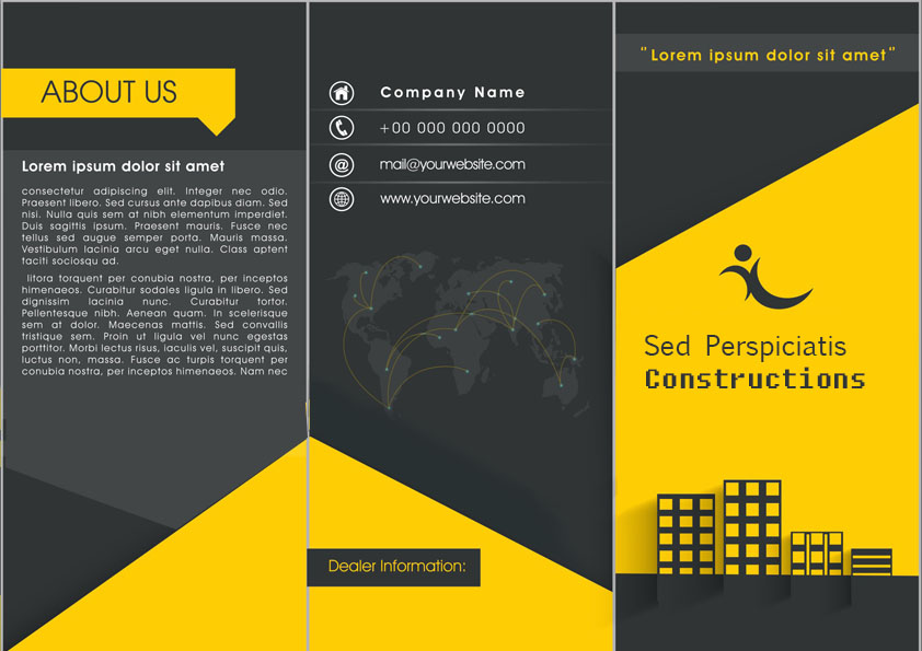 Detail Brochure Template Psd Tri Fold Nomer 47