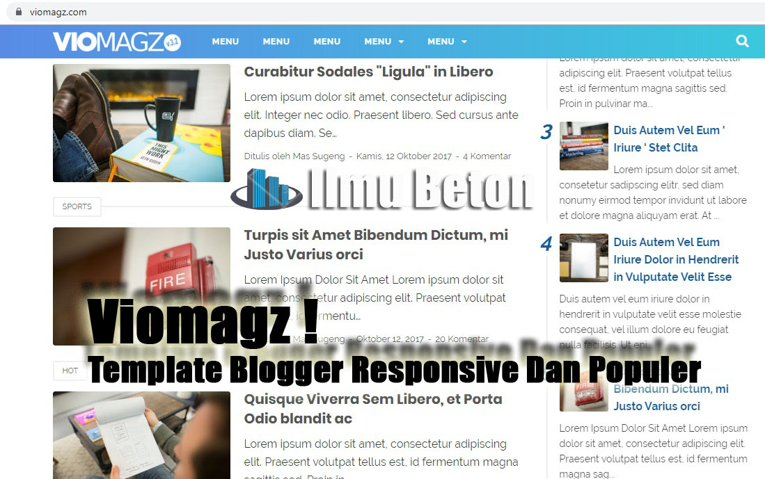 Detail Brosense Responsive Blogger Template Nomer 14