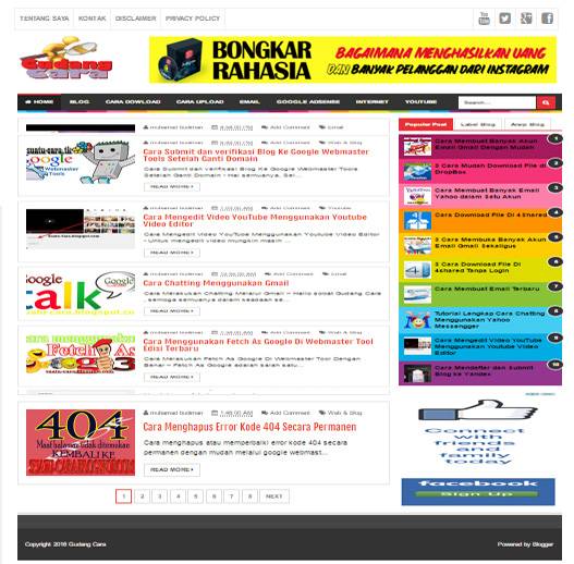 Detail Brosense Responsive Blogger Template Nomer 25