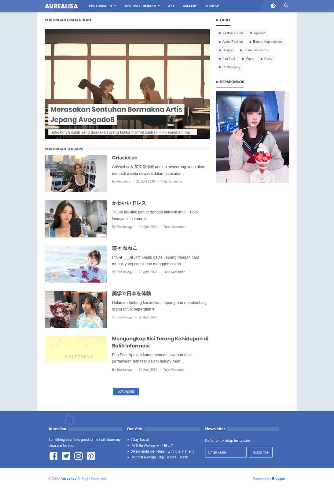 Detail Brosense Responsive Blogger Template Nomer 38