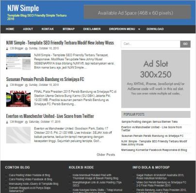 Detail Brosense Responsive Blogger Template Nomer 39