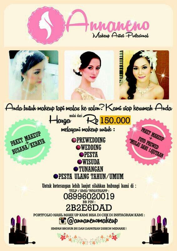 Detail Brosur Makeup Artist Nomer 33