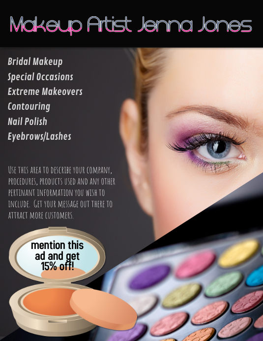 Detail Brosur Makeup Artist Nomer 53