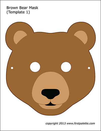 Brown Bear Face Template - 47+ Koleksi Gambar