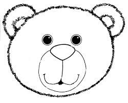 Detail Brown Bear Face Template Nomer 4