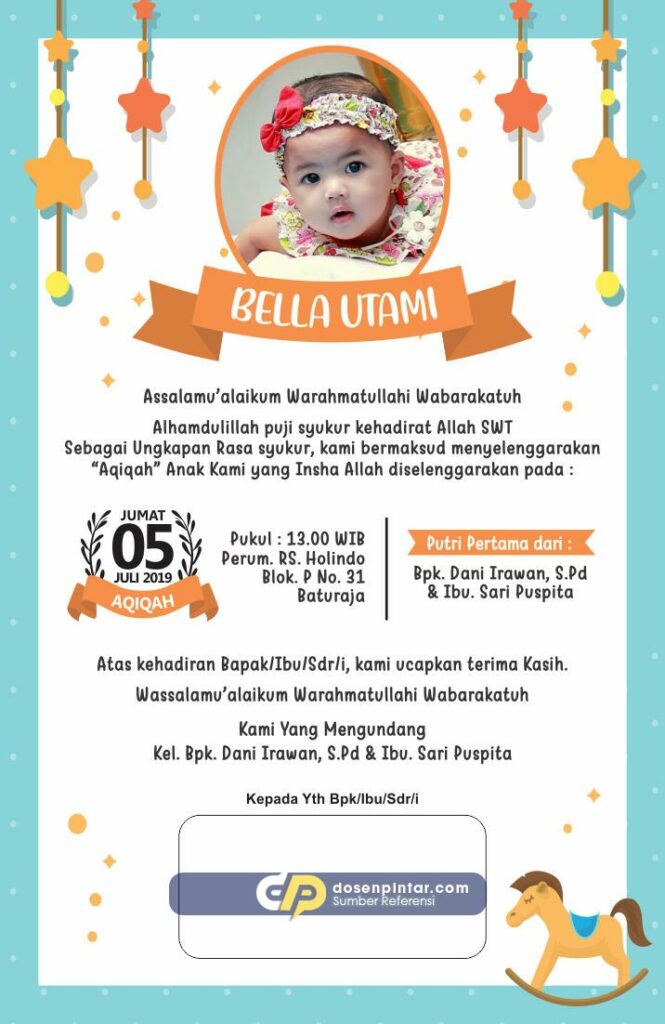 Detail Buat Undangan Aqiqah Online Nomer 6