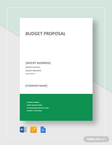 Detail Budget Cover Page Template Nomer 7