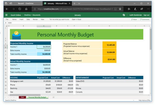 Detail Budget Planner Template Nomer 19