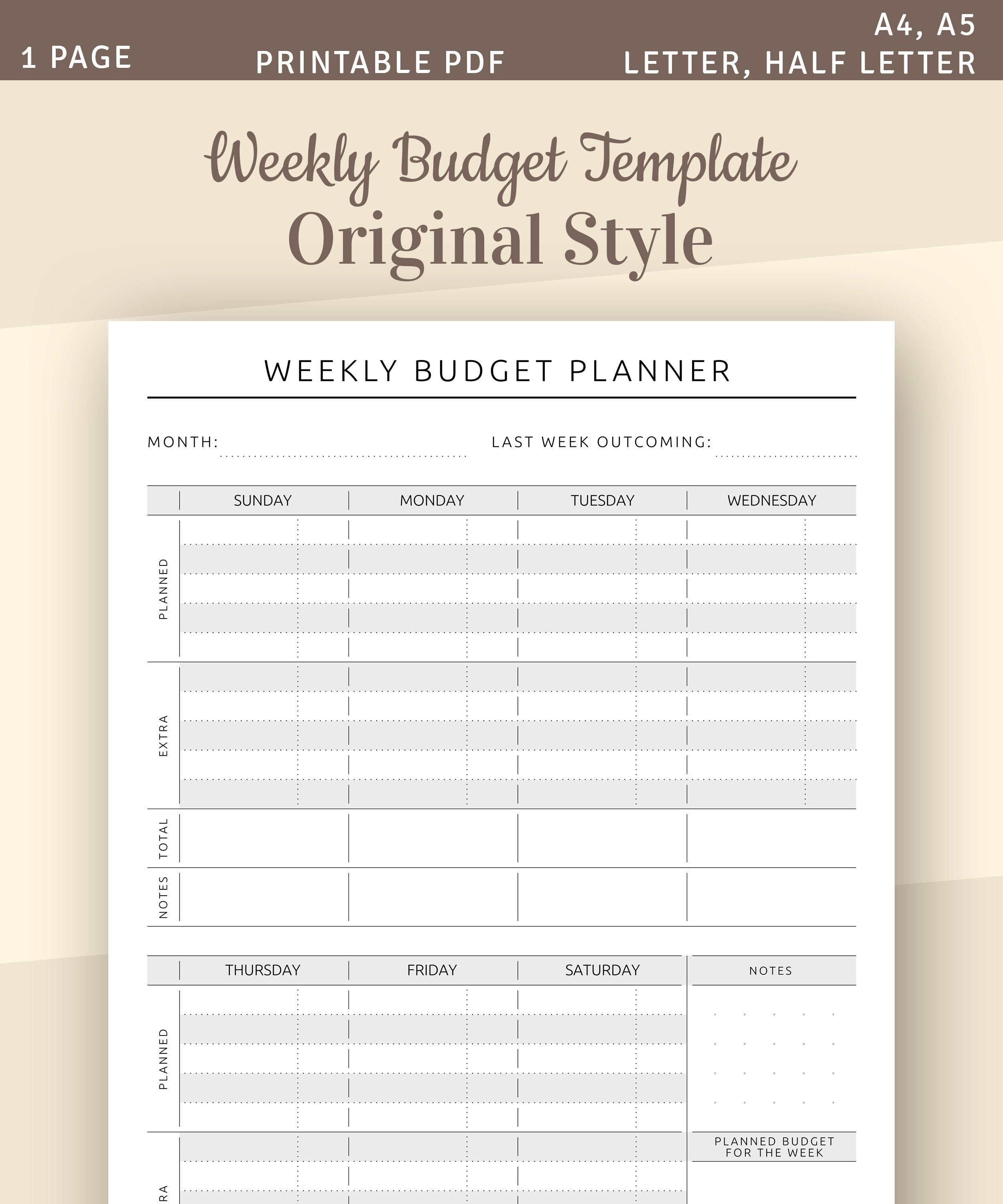 Detail Budget Planner Template Nomer 40