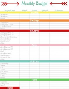 Detail Budget To Save Money Template Nomer 11