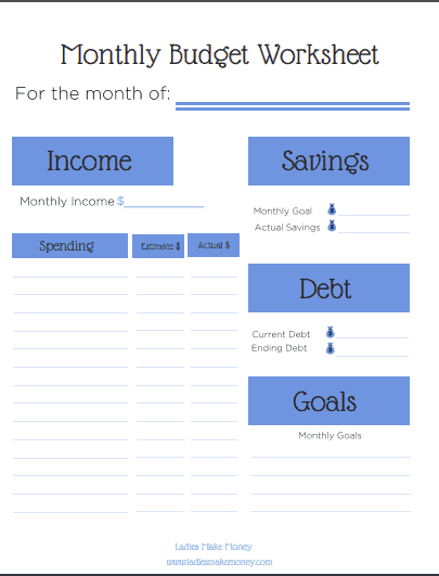 Detail Budget To Save Money Template Nomer 29