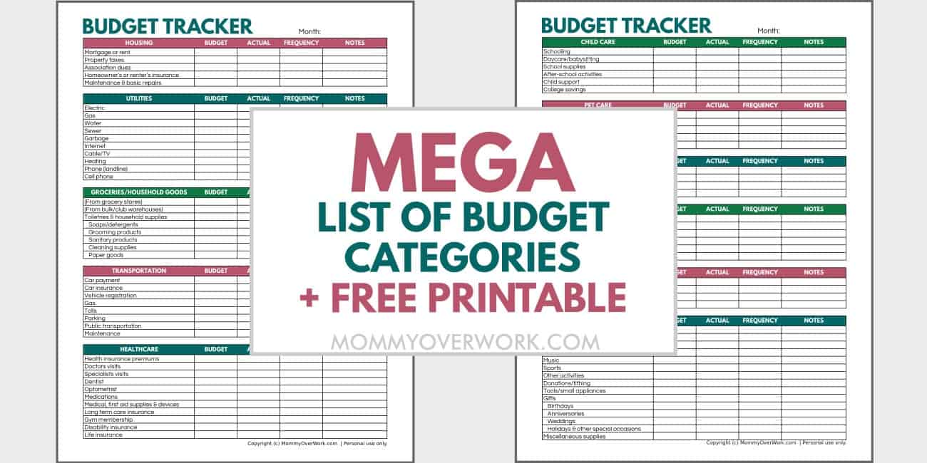 Detail Budget To Save Money Template Nomer 31