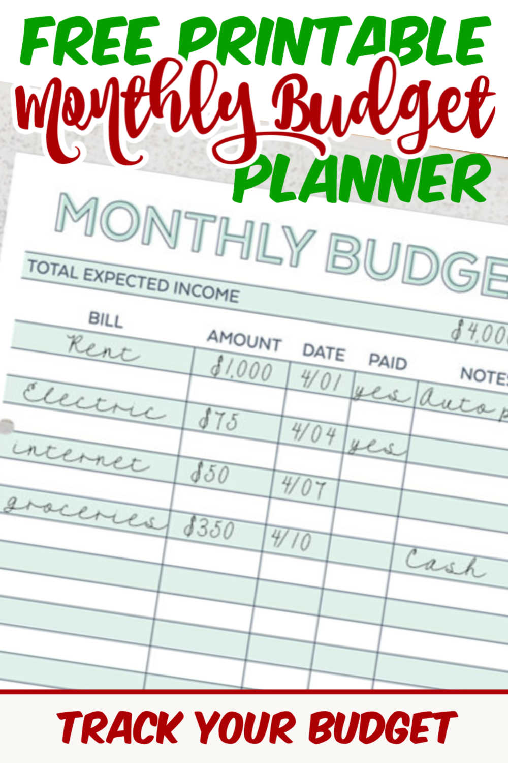 Detail Budget To Save Money Template Nomer 56