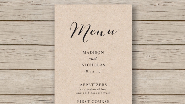 Detail Buffet Menu Template Free Nomer 18