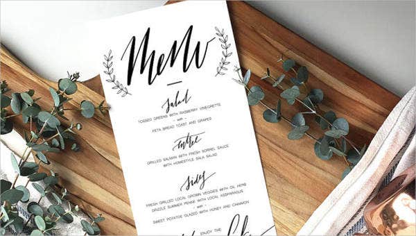 Detail Buffet Menu Template Free Nomer 21